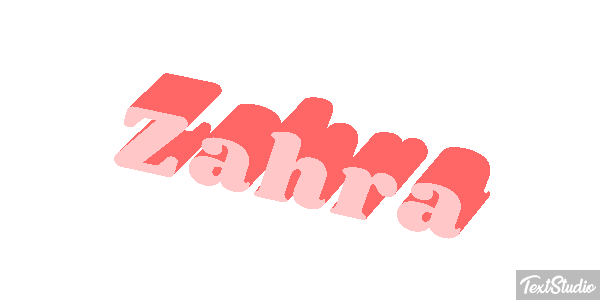 Zahra Tekst effect