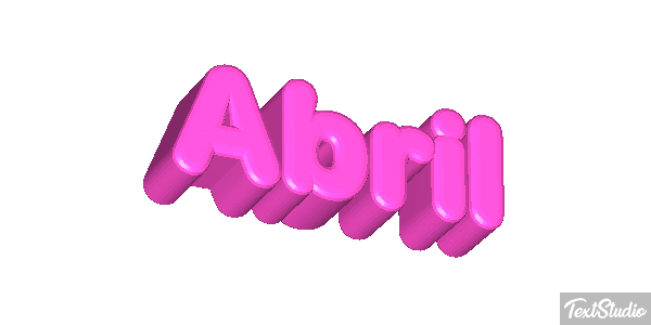 Abril Efecto de texto