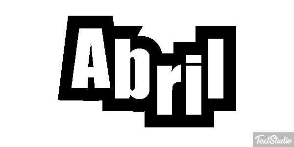 Abril Efecto de texto