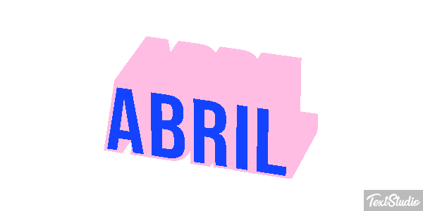 Abril Efecto de texto