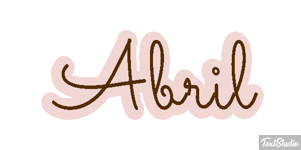 Abril Efecto de texto