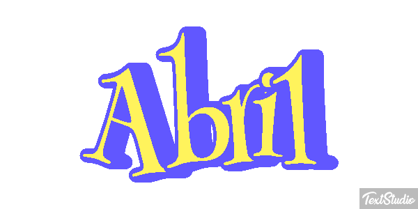 Abril Efecto de texto