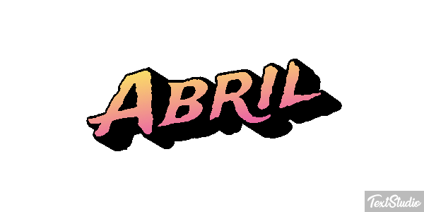 Abril Efecto de texto