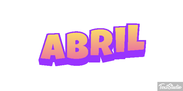 Abril Efecto de texto