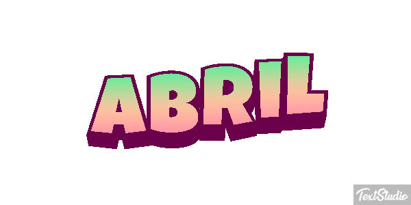 Abril Efecto de texto