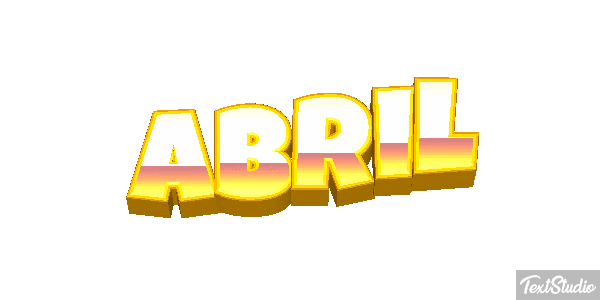 Abril Efecto de texto