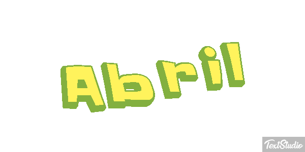 Abril Efecto de texto
