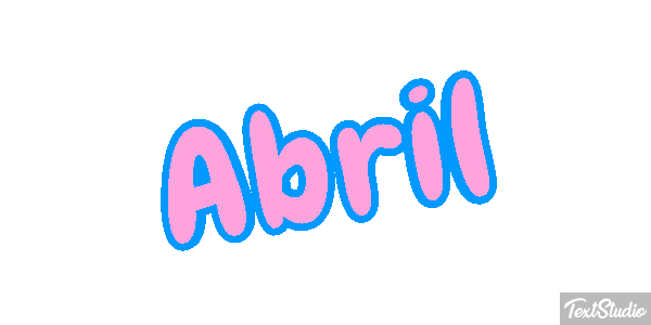 Abril Efecto de texto
