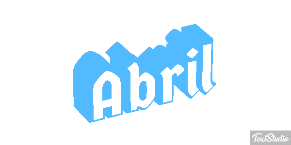 Abril Efecto de texto