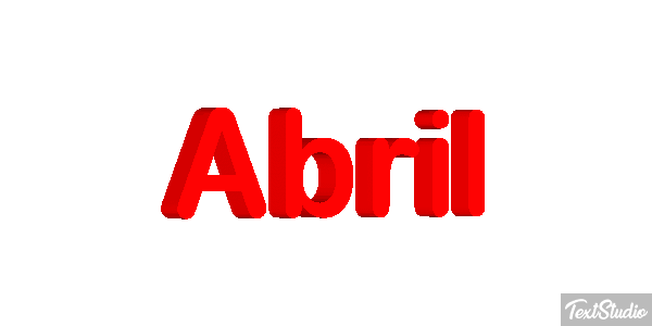 Abril Efecto de texto