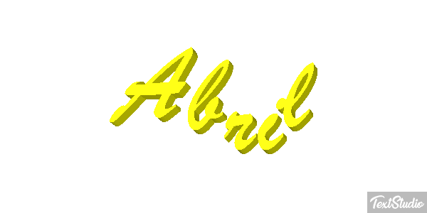 Abril Efecto de texto
