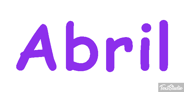 Abril Efecto de texto