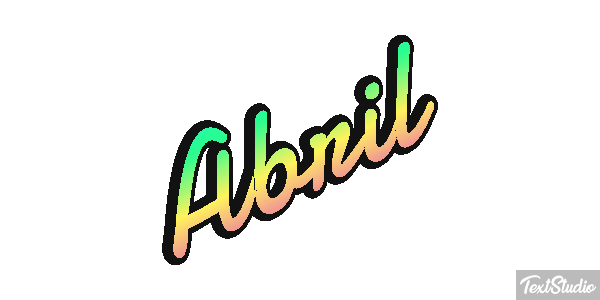 Abril Efecto de texto