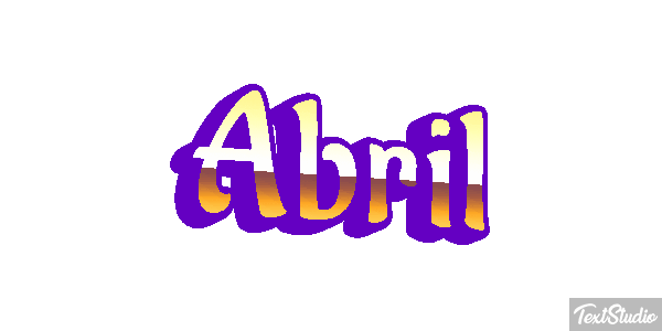 Abril Efecto de texto