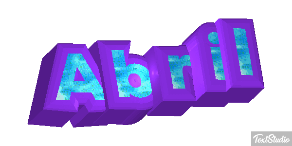 Abril Efecto de texto