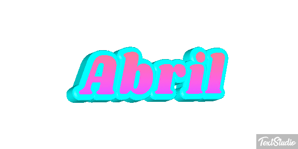 Abril Efecto de texto