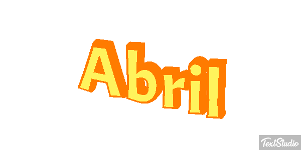Abril Efecto de texto