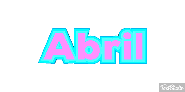 Abril Efecto de texto