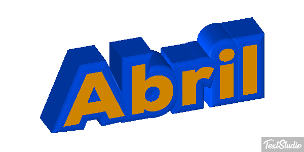 Abril Efecto de texto