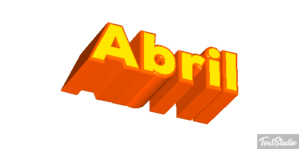 Abril Efecto de texto