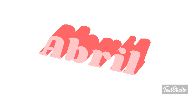 Abril Efecto de texto