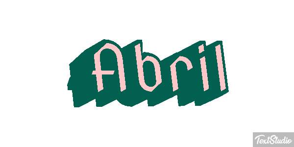 Abril Efecto de texto