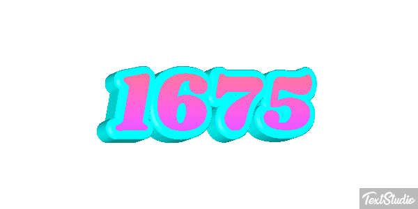 1675 Text effect
