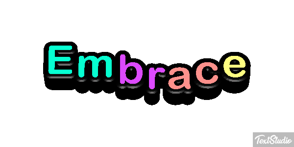 Embrace Effet de texte