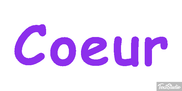 Cœur Efekt tekstowy