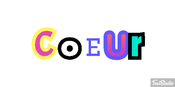 Cœur Efekt tekstowy