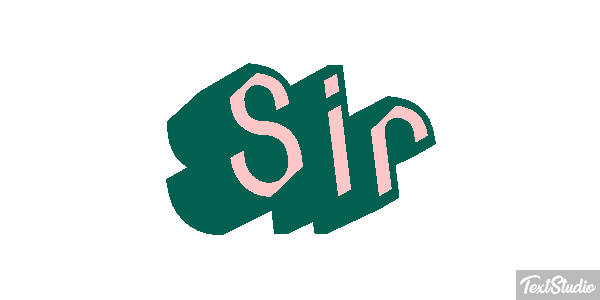 Sir Efecto de texto