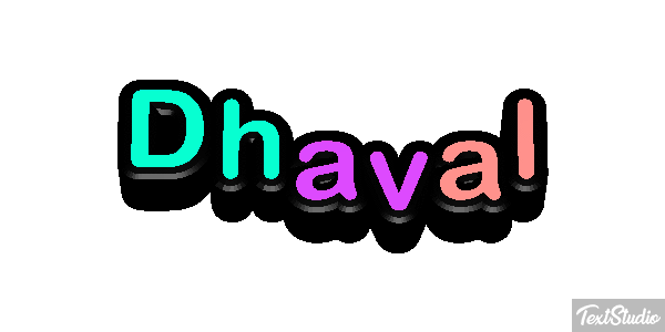 Dhaval Effet de texte