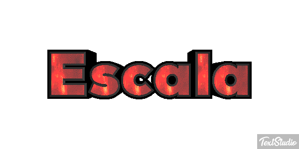 Escala Efeito do texto