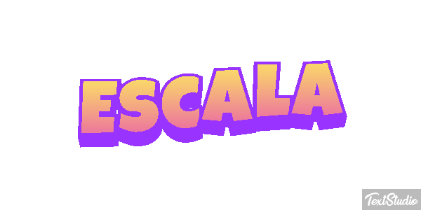 Escala Efeito do texto