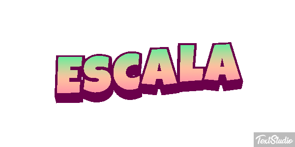 Escala Efeito do texto