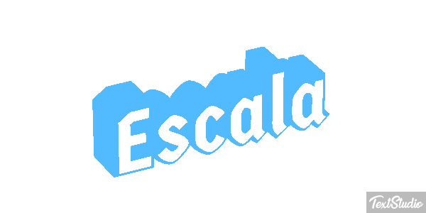 Escala Efeito do texto