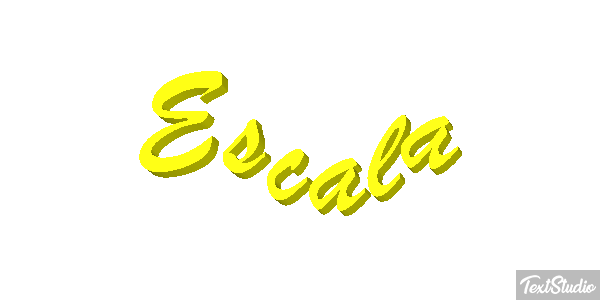 Escala Efeito do texto
