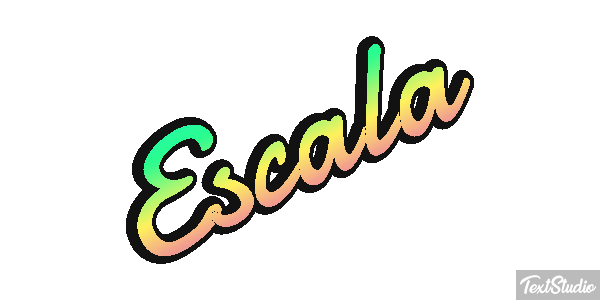 Escala Efeito do texto