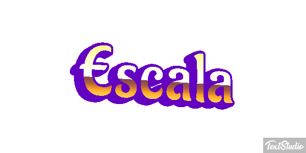Escala Efeito do texto