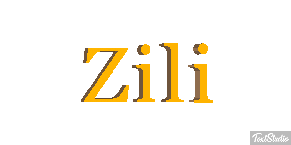 Zili Efecto de texto