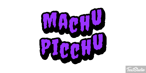 Machu Picchu Effetto testo