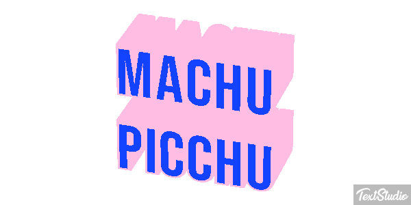 Machu Picchu Effetto testo