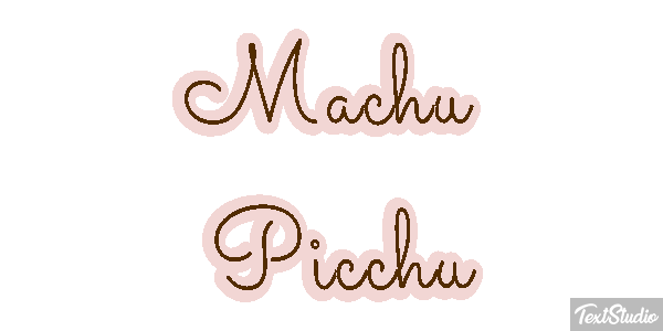 Machu Picchu Effetto testo