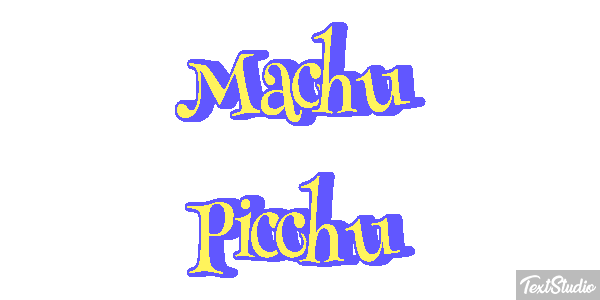 Machu Picchu Effetto testo