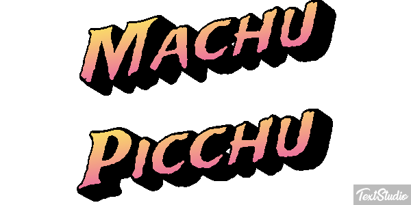 Machu Picchu Effetto testo