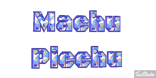 Machu Picchu Effetto testo