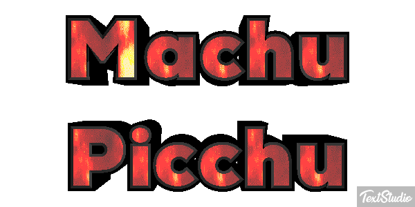 Machu Picchu Effetto testo
