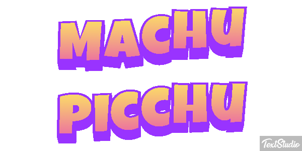 Machu Picchu Effetto testo