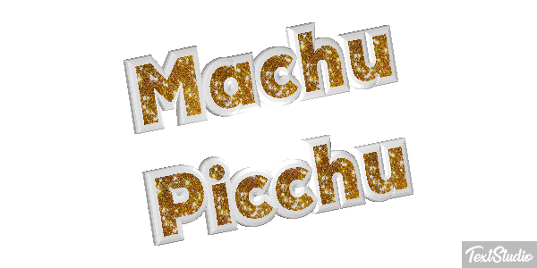 Machu Picchu Effetto testo
