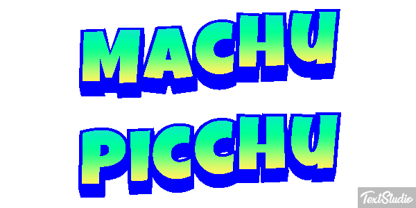 Machu Picchu Effetto testo